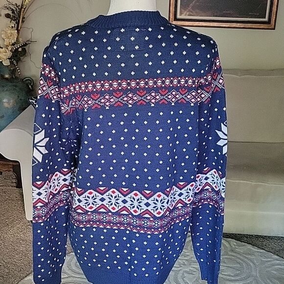 Tipsy Elves  Reindeer Mens Ugly Sweater Size L - Picture 5 of 9